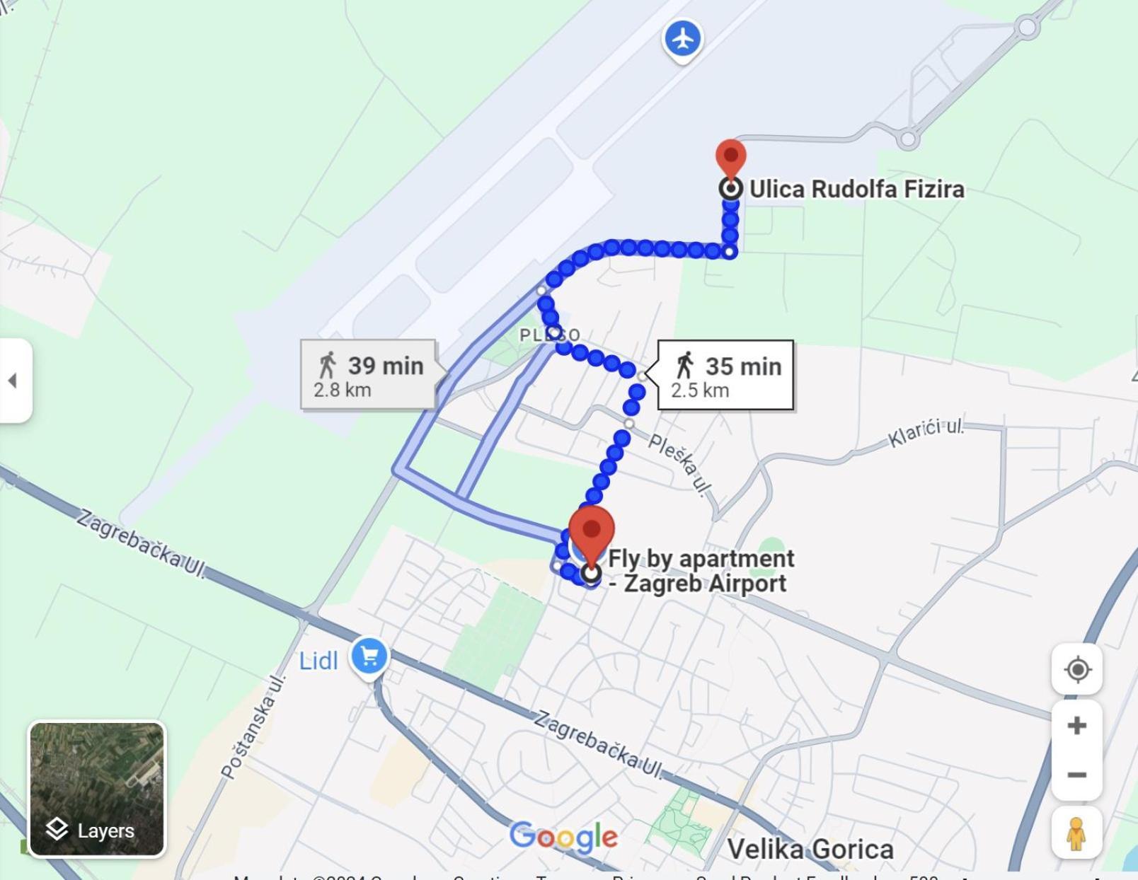 Fly By Suite - Zagreb Airport - 0-24H Self Check In&Out - Parking On Site Velika Gorica Exterior photo
